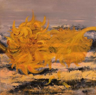 Floating Sunflower - Sold Floating Sunflower - Sold